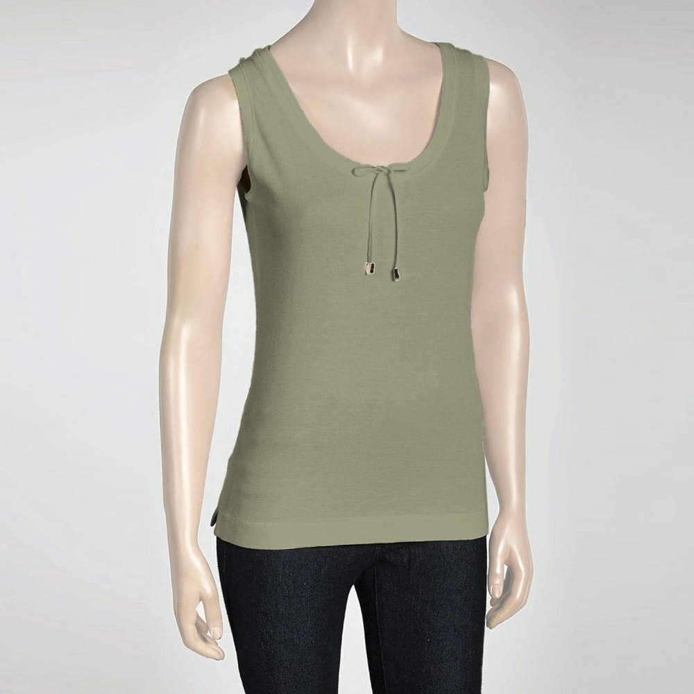 Nūspört Tie-Front Tank Top